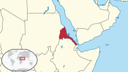 Mapa ya Eritrea