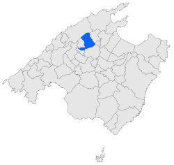 Location within Mallorca