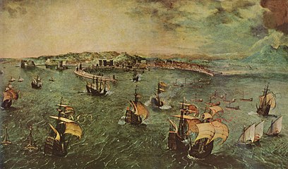 Pieter Bruegel the elder: Harbour of Naples, 1588