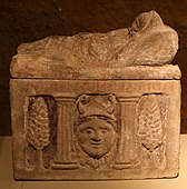 Funerary urn, c. 210–90 BC. Museo archeologico nazionale Siena, Italy.