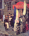 News of the capture of Kars by Viktor Vasnetsov, 1878