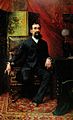 Retrato del Presidente Rojas Paúl 1889. Óleo sobre tela 200 x 128,3 cm.