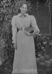 Photograph of Gertrude Rachel Levy, former librarian, classical scholar and archaeologist, circa 1900