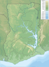 Location map Ghana is located in Ghana