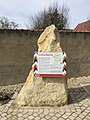 Panneau sur la ligne de démarcation à Cornusse.