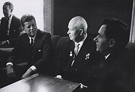 President Kennedy Meets with Khrushchev - Flickr - The Central Intelligence Agency (cropped).jpg