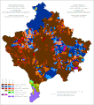 Ethnic structure of Kosovo and Metohija by settlements 1961.