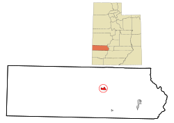 Location in Beaver County and the state of Utah