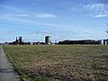 Blick auf den Hochofen, das Gasometer und die alte Lagerhalle auf Phoenix-West