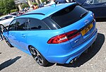 Jaguar XFR-S Sportbrake, showing the floating roof effect at the rear