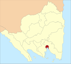 Location of Bandar Lampung in Indonesia