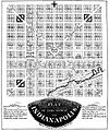 The plat, or plot design, for the city of Indianapolis as designed by Ralston