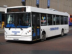 A Caetano bodied Dennis Dart operating in Leicester.