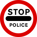 Prohibition of passing without stopping - Police