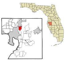 Location in Hillsborough County and the U.S. state of Florida