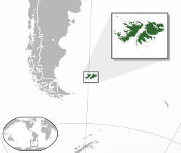 Isole Falkland - Localizzazione