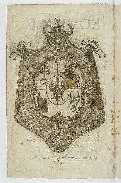 File:Radvilos family coat of arms from a book Komedye y Tragedye (Nesvyžius, Lietuvos Didžioji Kunigaikštystė, 1754).jpg