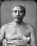 Seumanutafa Pogai, vysoký náčelník (matai), Apia, 1890-1910