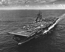 USS Shangri-La (CV-38) underway in the Pacific Ocean, 17 August 1946 (80-G-278827).jpg