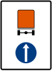 Route for vehicles carrying dangerous goods (straight)