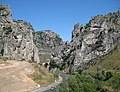 Carretera Nacional I a su paso por el Puerto de Pancorbo.