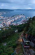 The funicular by night