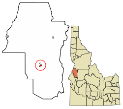 Location of Council in Adams County, Idaho.