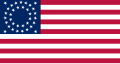 U.S. flag (35 stars). July 4, 1863.center>