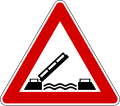 Opening or swing bridge ahead (formerly used )