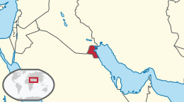 Map of Kuwait