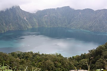 Mount Melibengoy and its crater lake in South Cotabato