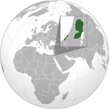 Location of Palestinian territories