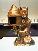 The Changxin Palace lantern, c. 172 BCE, from the tomb of Dou Wan