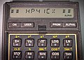 Alphanummeric LCD-display of a HP-41CX