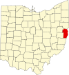 State map highlighting Jefferson County