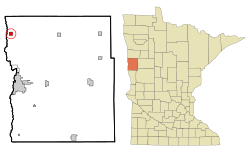 Location of Georgetown, Minnesota