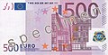 Billete de 500 euros de 2002.