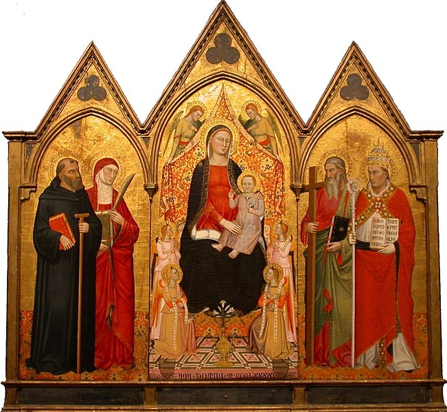 File:Jacopo di Cione - Madonna and Child with Saints, 1391.jpg