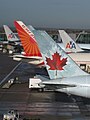 Planes on the apron at Heathrow Terminal 3 Taken on 15 Nov. Uploaded by Sp33dyphil on 7 Aug 2010.