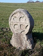 Zonnekruis van zandsteen, Liebstadt (Saksen), Duitsland