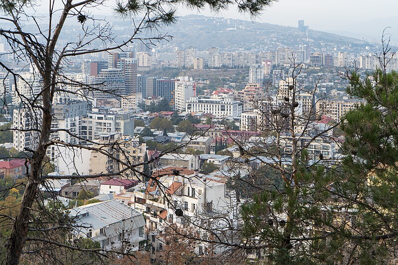 File:2023-10-23 View of Tbilisi from Mtatsminda Mount 3.jpg