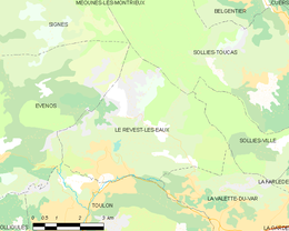 Le Revest-les-Eaux - Localizazion