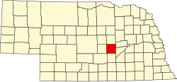 Karte von Howard County innerhalb von Nebraska