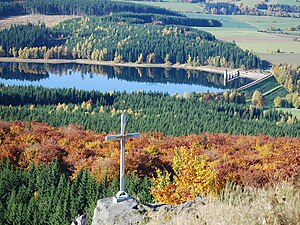 Blick auf die Talsperre vom Bärenstein