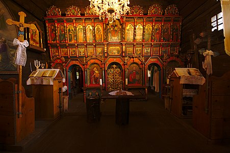 Church of St. Michael the Archangel - interior, Topoľa, district Snina by Jiří Komárek