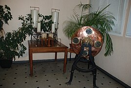 Calorimètre à chien du professeur Laulanié, hall d'entrée du service de physiologie de l’École vétérinaire de Toulouse