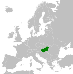 ハンガリーの位置