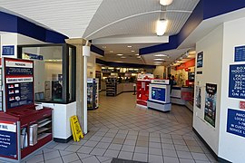 Stanford, California, United States Post Office, interior, March 2019.jpg
