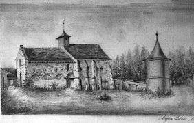 L'église et le château de Thuisy