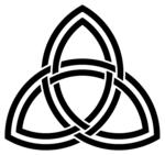 Dubbel flätad triquetra.